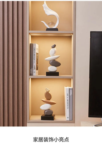 Factory Direct Generation of Light Luxury Art Resin Desktop Ornaments Decorative Living Room Office Wine Cooler TV Cabinet