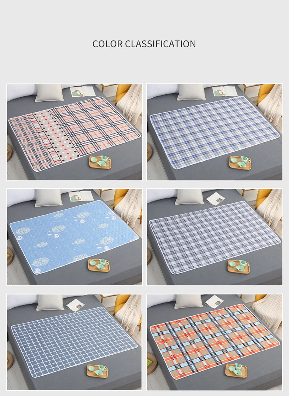 Comfortable and Durable Reusable Waterproof and Washable Mattresses Baby and Elderly Soft and Breathable Nursing Bedding