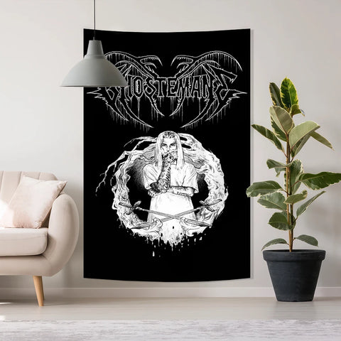 40X60cm Ghostemanes Album Decorates The Room Tapestry Hip Hop Metal Rock Gothic Oversized Tapestry