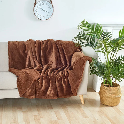 Winter Warm Thickened King Size Blanket 100% Waterproof And Stain Resistant-blanket Cozy Shaggy Blanket Couple Romantic Blanket
