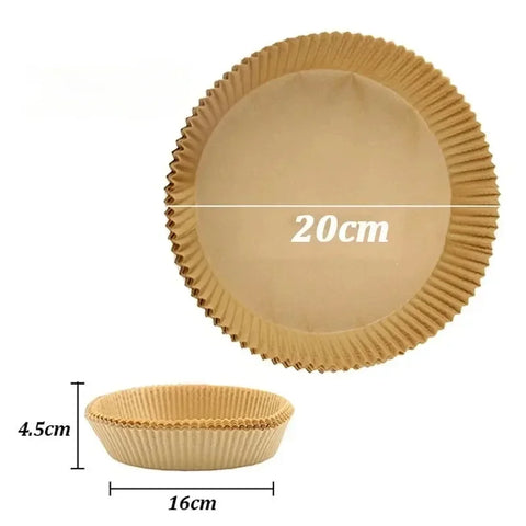 50/30PCS Waxed Paper for Air Fryer Baking Supplies Non-stick Pot Holders Airfryer Papers BBQ Plate Bakeware Kitchen Dining Bar