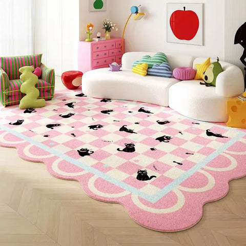 Living Room Carpet Bedroom Bedside Colorful Cloud Shaped Irregular Floor Mat Cloakroom Leisure Area Coffee Table Rug 러그 Tapis