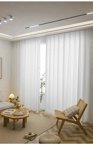 White Vintage Ruffle Tulle Curtains For Girls Bedroom Romantic Bay Window Drapes Living Room Soft Chiffon Thicker Sheer