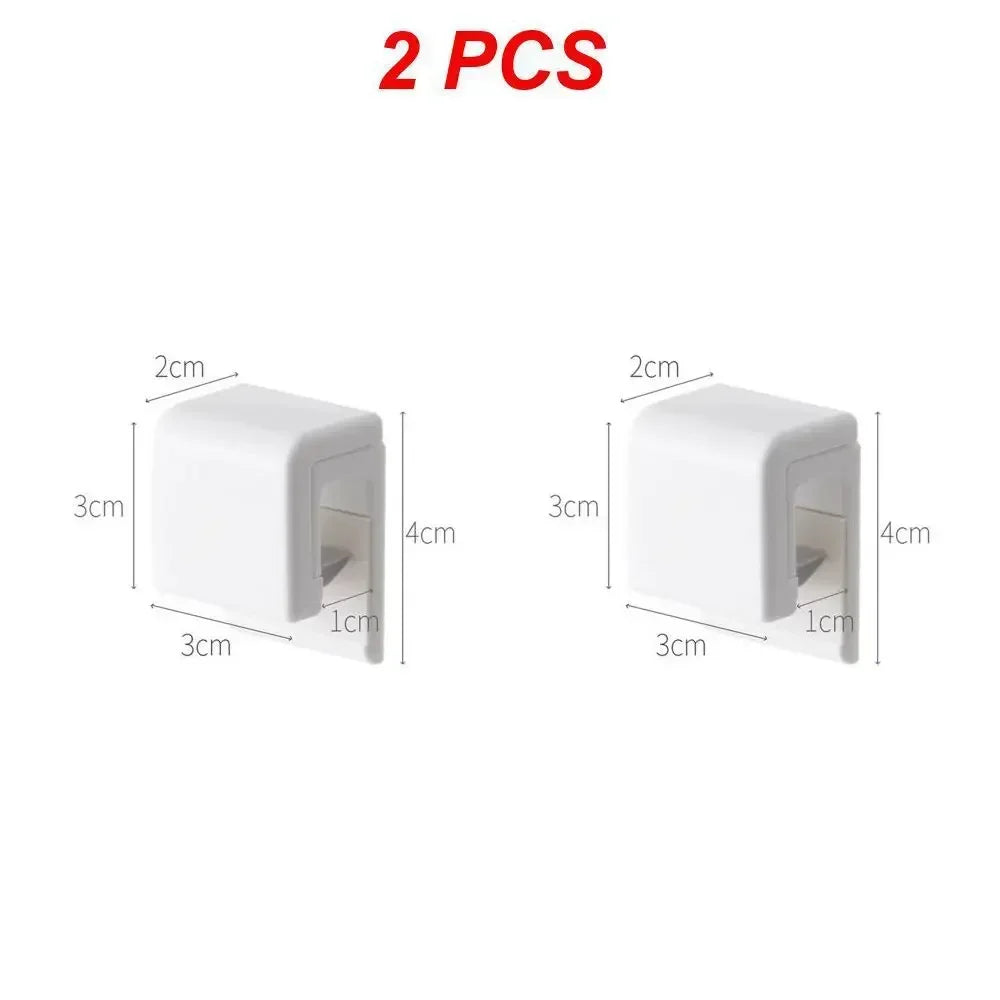 Punch-free Toothpaste Holder Wall-mounted Hook Holders Storage Rack Facial Cleanser Toothpaste Organizer Bathroom Accessories