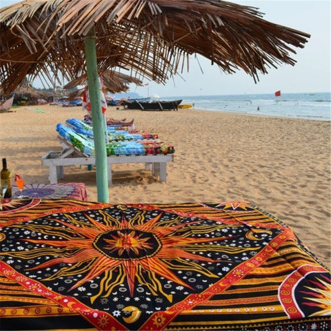 Indian Tarot Divination Mandala Tapestry Hippie Tapestry Bedroom Living Room Backdrop Decor Bohemian Home Decor Aesthetic Tapiz