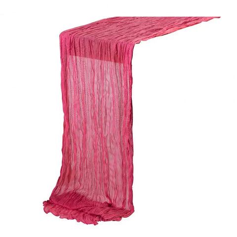 Gauze Table Runner Dinning Decoration 90*180CM Rustic Country Boho Beach Wedding Party Table Decor Christmas Table Runners