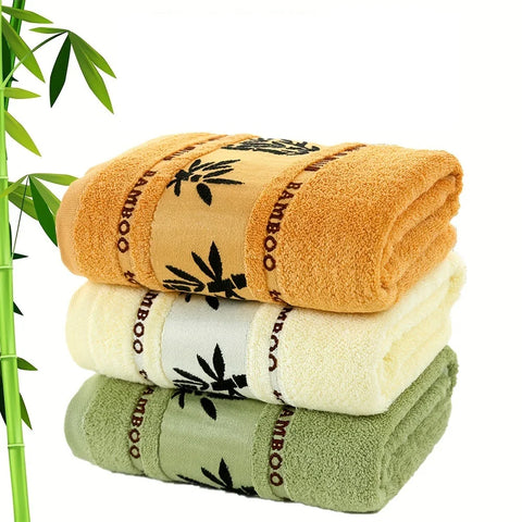 Set of 1/4/6 Bamboo Fiber Towels Sets Home Bath Towels Adults Face Towel Thick Absorbent Luxury Bathroom Towels Toalha De Praia