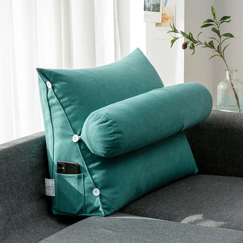Sofa cushion, simple triangular cushion, pillow, living room backrest
