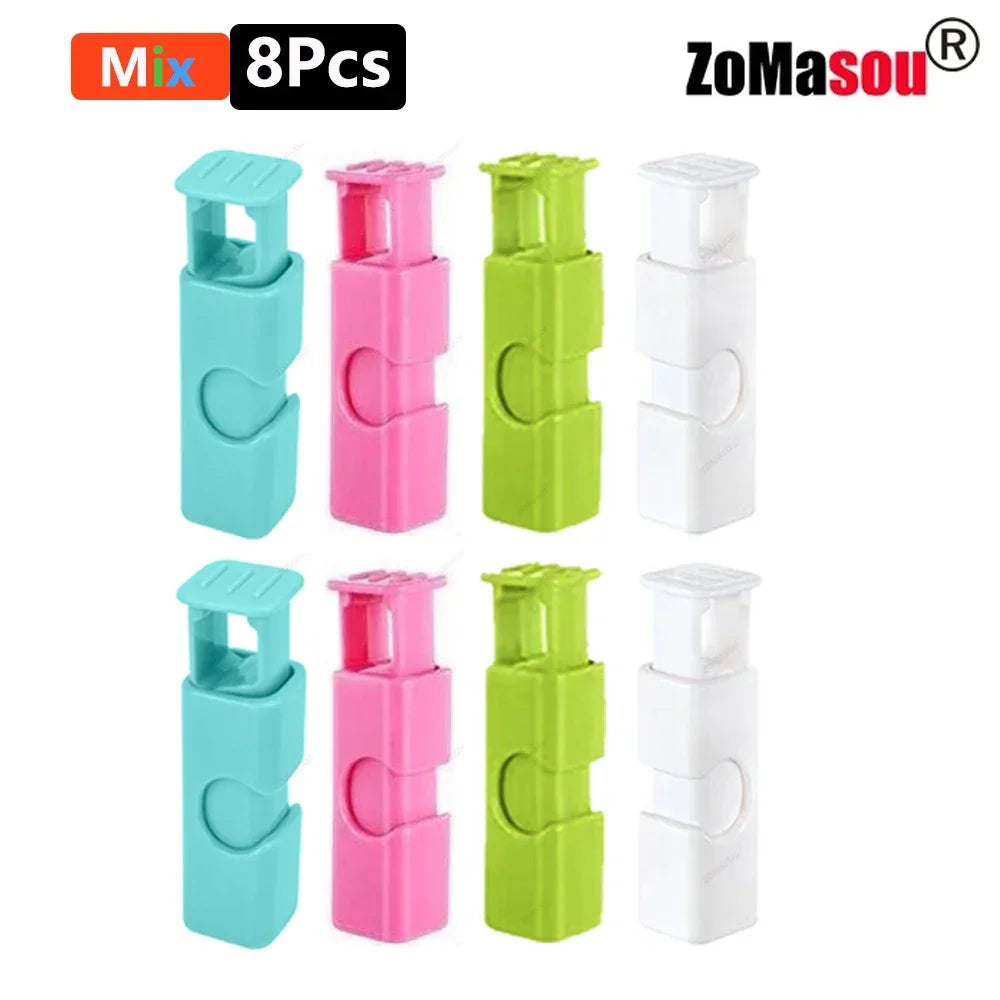 60-1Pcs Food Sealing Clips Bread Storage Bag Clips For Snack Wrap Bags Spring Clamp Reusable Kitchen Organization Sealing Clamp