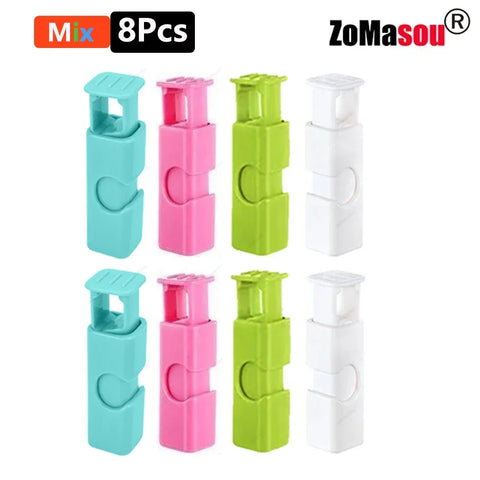 60-1Pcs Food Sealing Clips Bread Storage Bag Clips For Snack Wrap Bags Spring Clamp Reusable Kitchen Organization Sealing Clamp