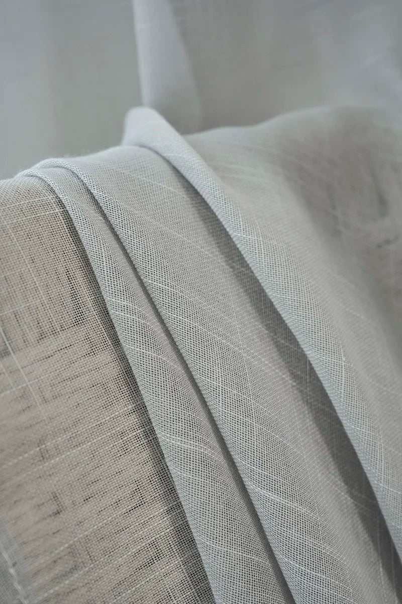 Japanese light gray linen cotton Curtains living room curtains gauze shade kitchen bedroom sitting room curtain custom size