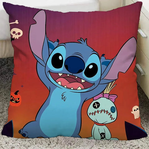 Cute interstellar baby Stitch pillow cover polyester material living room sofa cushion cover bedroom room home decoration