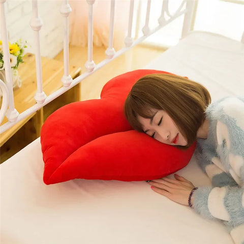 30 cm Creative Pink Red Lips Shape Plush 2020 Cushion Home Decorative Throw Pillow Sofa Waist Cushion DIY Home Decorations