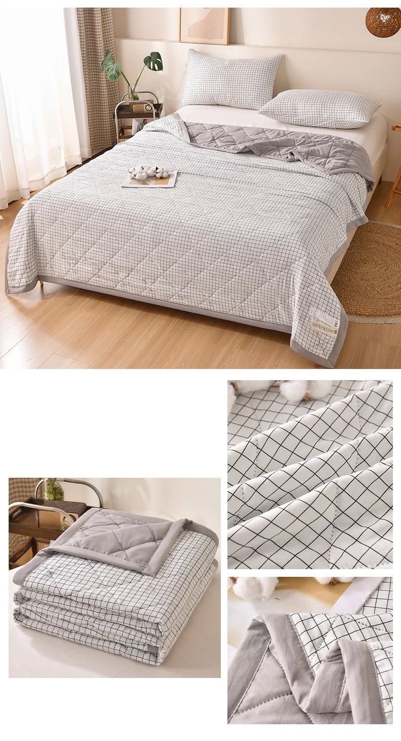 Cool Feeling Quilt Adults Kids Room Comforter 150x200/180x200/200x230cm Blanket Summer Duvet couette de lit (No Pillowcase)