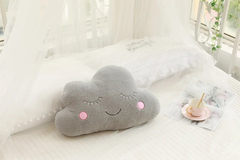 Hot Stuffed Cloud Moon Star Raindrop Plush Pillow Soft Cushion Toys For Children Baby Kids Girl Christmas Gift Room Car Decor