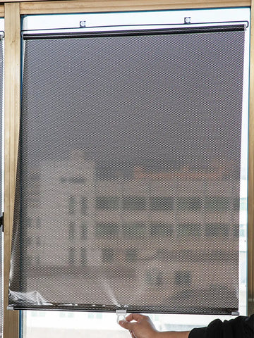 Suction Cup Sunshade Nail-free Window Shade Easy To Install Window Sun-shading Curtains for Bedroom Home Office Bathroom