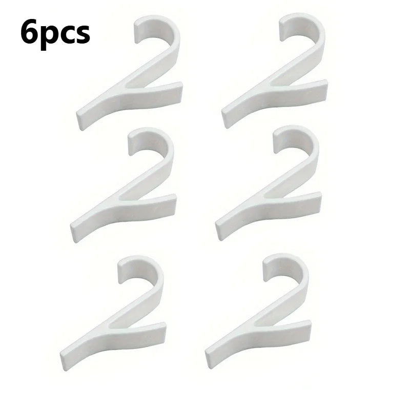 2/6Pcs Bathroom Shower Towel Holder Hanger Heated Radiator Rail Hooks Clips Storage Racks Clothes Scarf Hanger Hooks