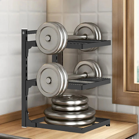 Kitchen Shelf Space-saving Kitchenware Storage Rack Adjustable Pot Rack 2-4 Tiers Under Sink/Corner Applicable