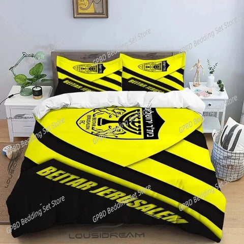 Beitar Jerusalem Fc Bedding Set For Bedroom Soft Modern Bedspreads Comefortable Kids Duvet Cover Quilt Cover And Pillowcase
