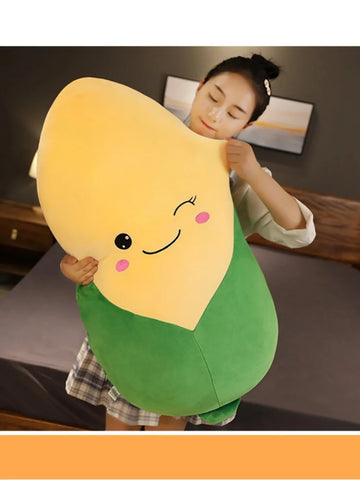 30/50cm Soft Cartoon Eggplant Corn Chili Carrot Plush Toys Stuffed Cushion Pillow Creative Plush Toy Doll