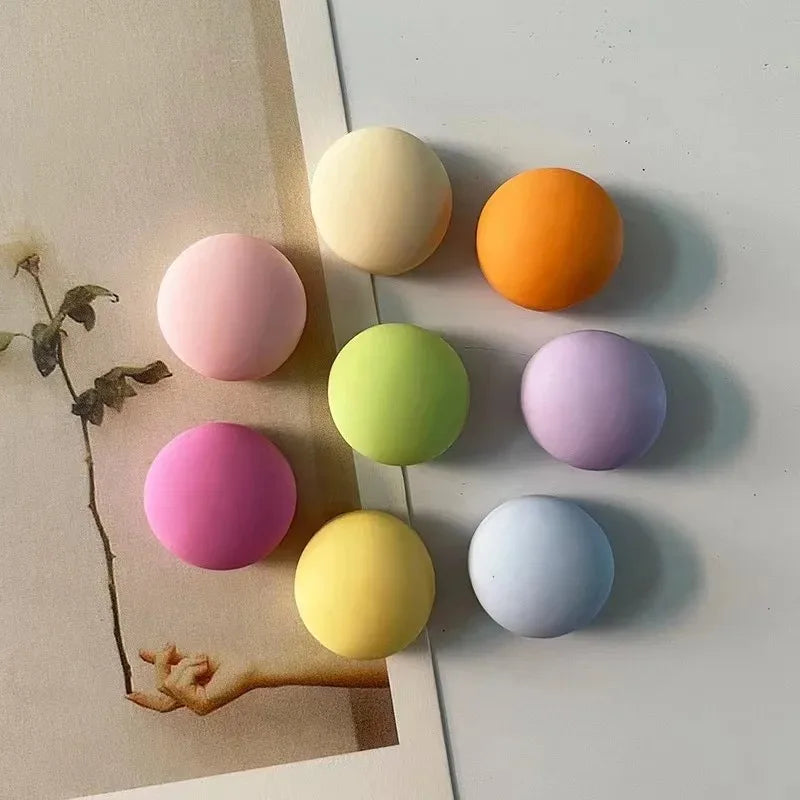 10pcs Cartoon Fridge Magnets Frosted Round Magnets Nordic Personalized Home Decor Whiteboard Photo Message Board Home Decor