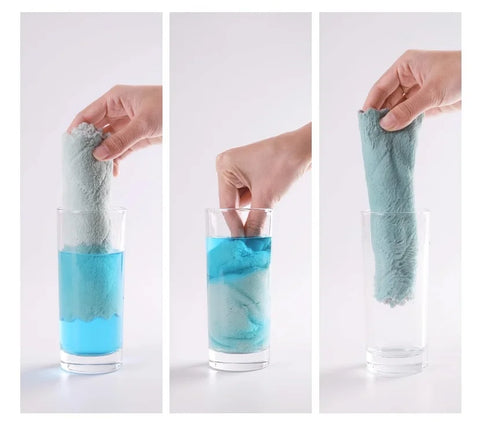 5pcs Dish Wipe Absorbent Towel used for Cleaning the Kitchen Wipes Dishes Towel Hands Magic Wipes for Washing Dishes