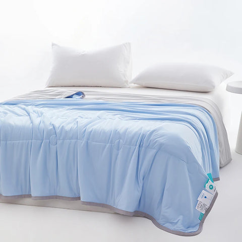 1pc Cool Feeling Duvet Double Side Design Quilt Skin-friendly Comforter Summer Blanket Adults Kids Room Bedspread 냉감이불
