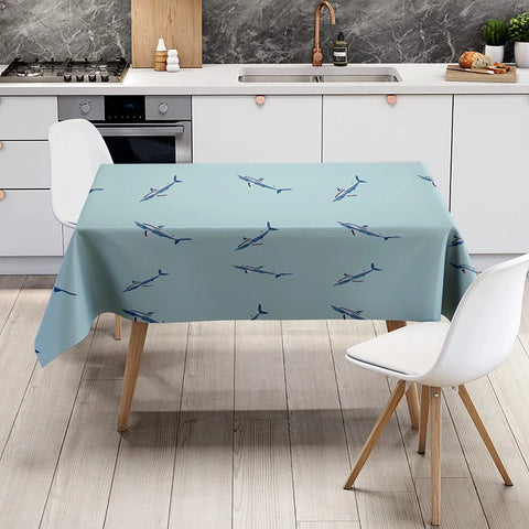 Blue Shark Tablecloth Decorative Modern Kitchen Dining Room Table Cover Home Textiles on AliExpress.comWorld's Largest Online Sh