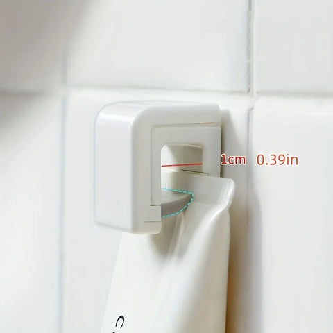 Punch-free Toothpaste Holder Wall-mounted Hook Holders Storage Rack Facial Cleanser Toothpaste Organizer Bathroom Accessories