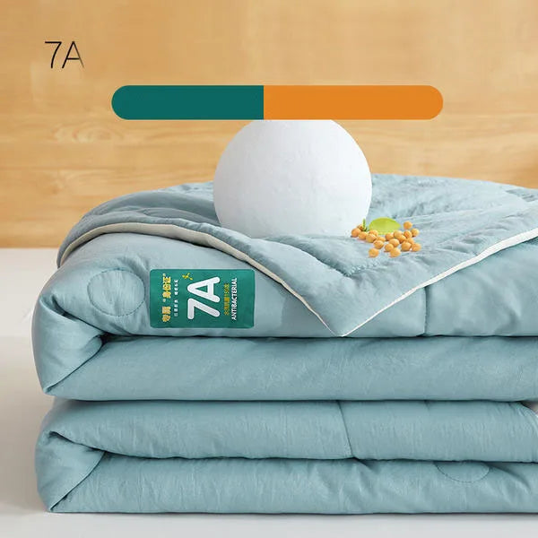 New Soya Fibre Filling Summer Quilt Queen Grade A Maternal and Child Thin Comforter Antimicrobial Breathable King Size Duvet
