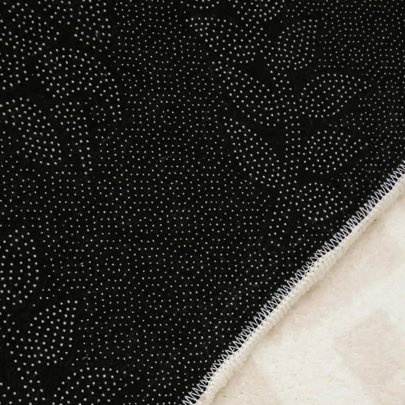 Cream Style Carpets for Living Room Children's Bedroom Decor Plush Carpet Cute Round Bedside Rug Home Thick Anti-slip Floor Mat