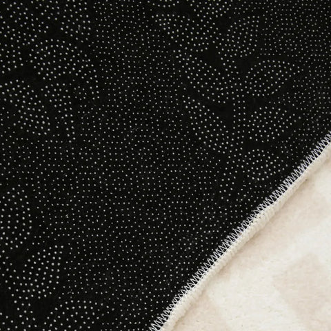 Cream Style Carpets for Living Room Children's Bedroom Decor Plush Carpet Cute Round Bedside Rug Home Thick Anti-slip Floor Mat