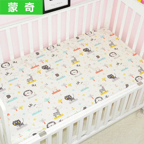 51x28inch(130x70 cm) Newborn Baby Fitted Crib Sheets Cartoon Print Bed Sheet Baby Bed Mattress Covers for Unisex Baby Boys Girls