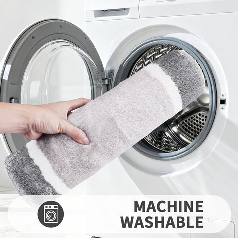 Microfiber Non-Slip Bath Mats for Bathroom Extra Soft Absorbent Bathroom Mats Rugs Machine Washable Quick Dry Floor Mats
