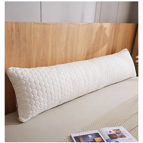 Nordic Luxury Cotton Pillow 48x180CM Bedroom Tatami Bed Sofa Protection Cervical Vertebra Sleeping Soft Double Long Pillow