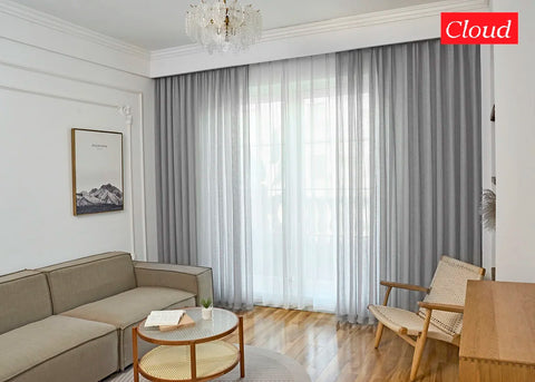 Japanese light gray linen cotton Curtains living room curtains gauze shade kitchen bedroom sitting room curtain custom size