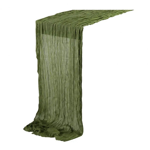 Gauze Table Runner Dinning Decoration 90*180CM Rustic Country Boho Beach Wedding Party Table Decor Christmas Table Runners