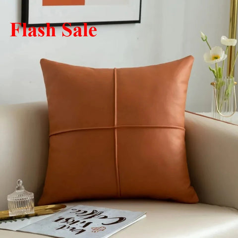 light simulation leather thickened technology cloth waterproof throw pillow living room sofa cushion rectangular pillow
