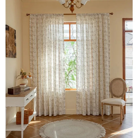Custom Artistic Nature Print Curtains Breathable Blackout Curtains with Print Blackout Curtain for Translucent Bedrooms