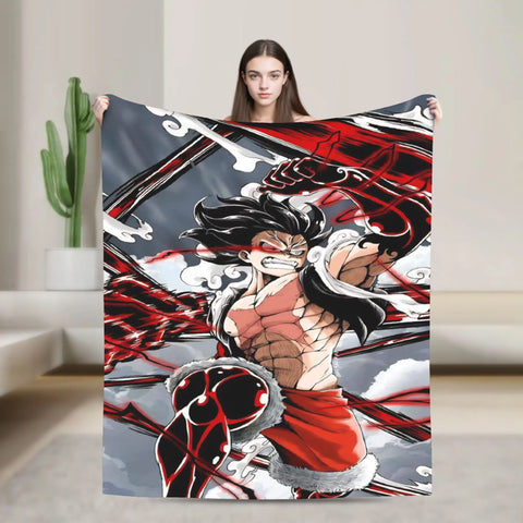 Japanese Adventure One Anime Piece-e Super Soft Blanket  Girls Boys Plush Bedding Couch Bed Flannel Bedspread Sofa Bed Cover