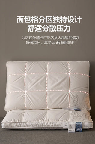100% Down Pillow Core 95 White Goose Down High end Sleep Memory Pillow 100% Cotton Shell Health Help Sleep