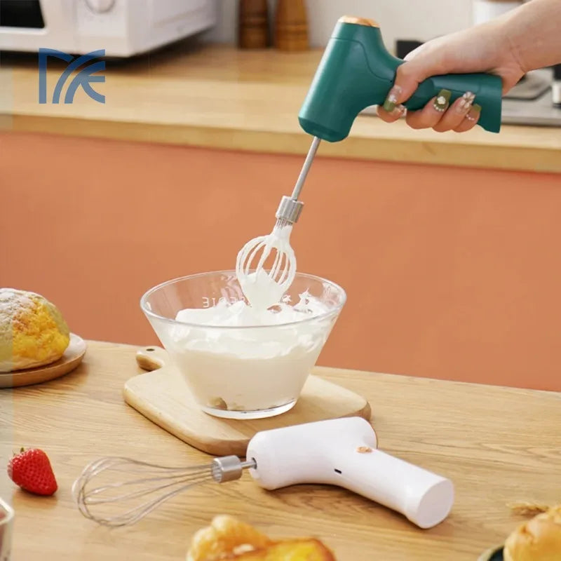 Portable Electric Hand Blender Automatic Egg Beater Food Mixer Cream Milk Foamer Coffee Maker Foam Blender Cake Baking Tool