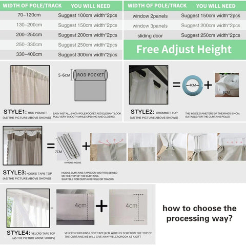 Wholesale Window Curtains Cotton Linen Rustic Feeling Semi Sheer for Bedroom Living Room Office Hotel for Home Ultraviolet-proof