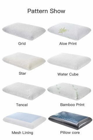 Double Sided Gel Cooling Memory Foam Pillow Summer Ice Feel Bamboo Charcoal Orthopedic Neck Pain Relief Pillow with Pillowcase
