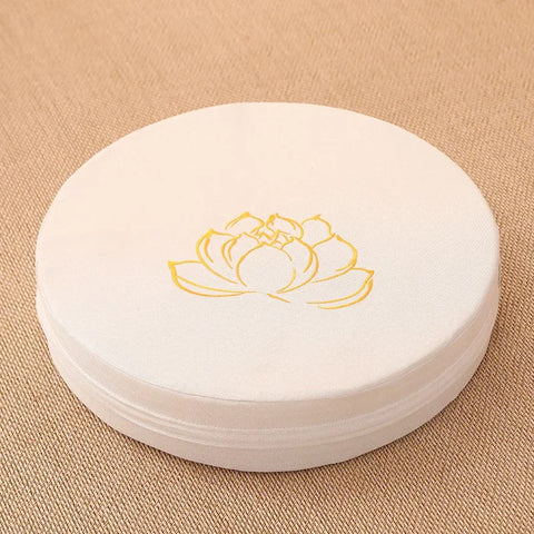 Yoga Meditation Cushion Round Thickened Embroidered Lotus Cushion with Backrest and Pillow 40*6cm Tatami Is Removable Washable