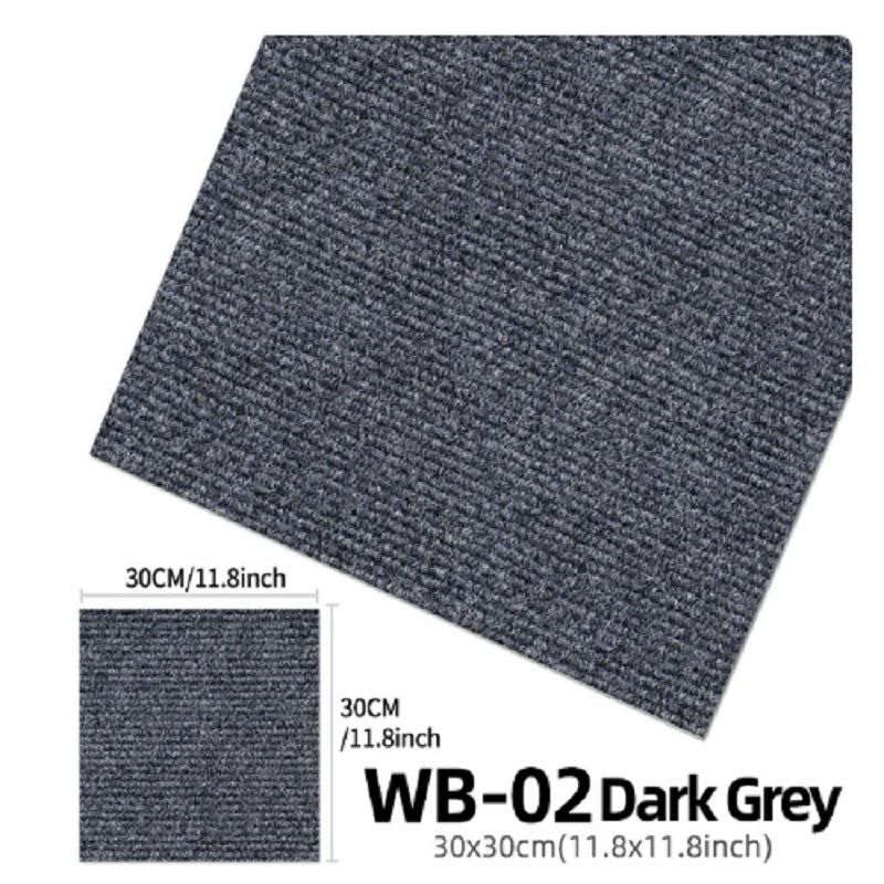 Self Adhesive Carpet Thicken Floor Tiles Sticker Square Rug Peel And Stick Mat DIY Flooring For Living Room Bedroom Home Decorat