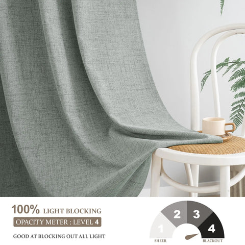 350m Height Custom Made 310CM Length 100% Blackout Living Room Curtains For Faux Linen High Ceiling Bedroom Window Curtain