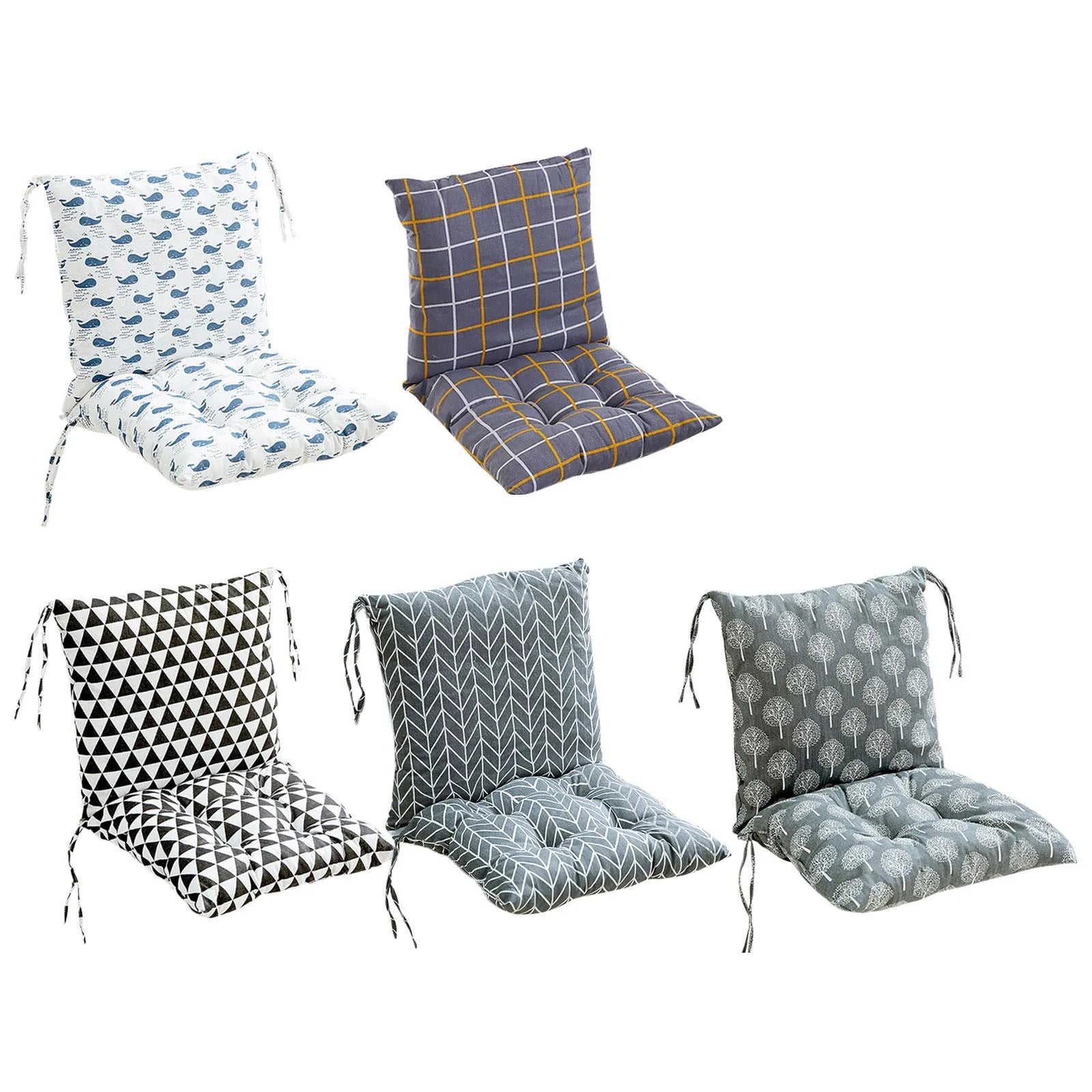 One-piece chair cushion Sofa Cotton Thick Cushion Bedroom Warm Dining Chair Printed Cushions Chair Home Decorative Cushion