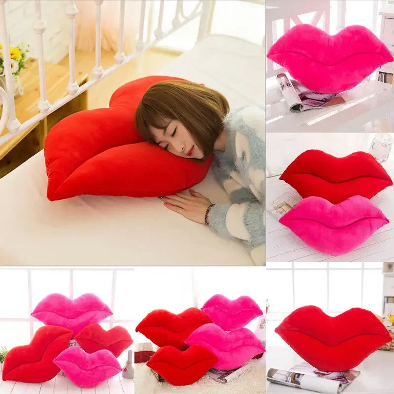 30 cm Creative Pink Red Lips Shape Plush 2020 Cushion Home Decorative Throw Pillow Sofa Waist Cushion DIY Home Decorations