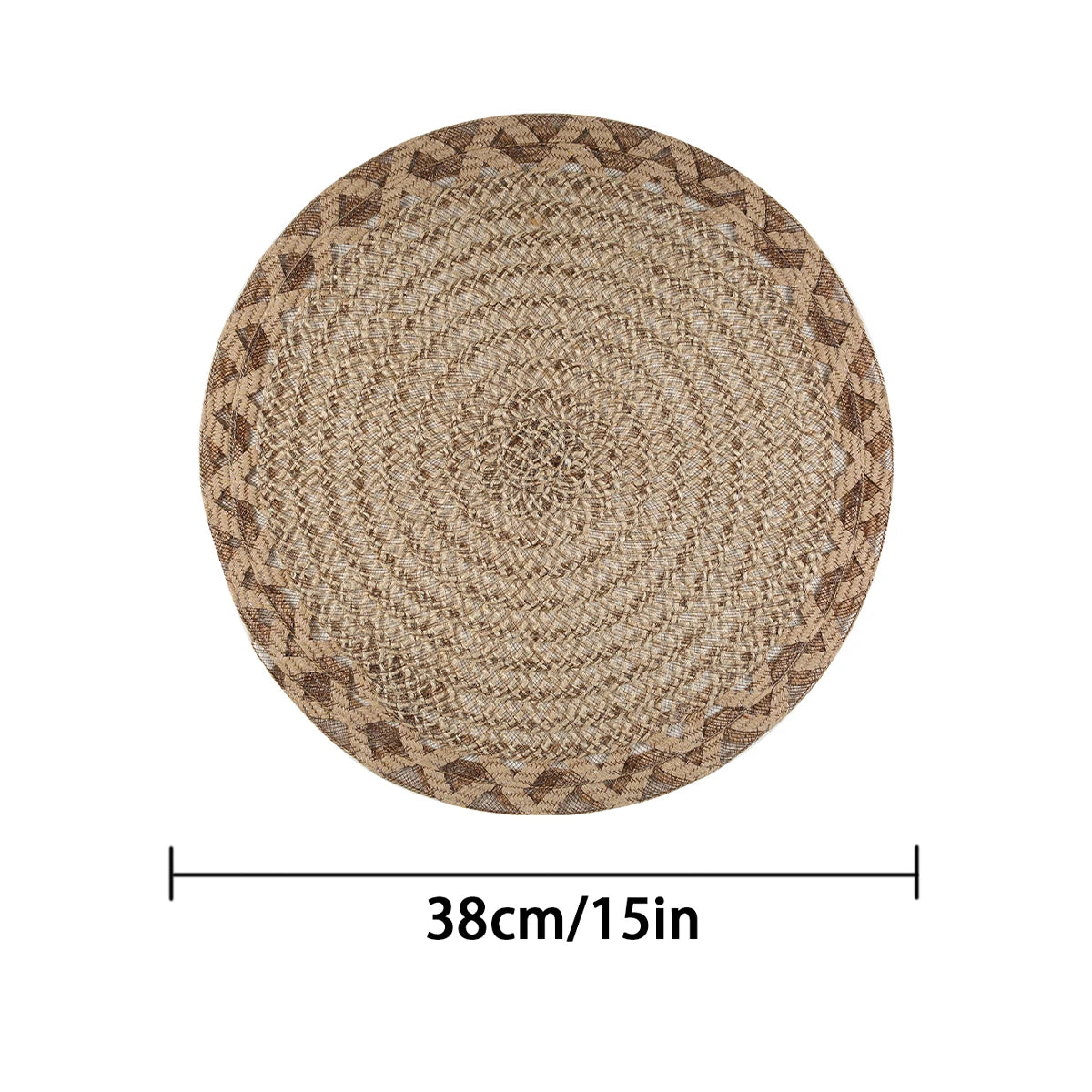 4/6pcs Boho Decor Placemats Natural Jute Woven Placemats for Coffee Kitchen Dining Room